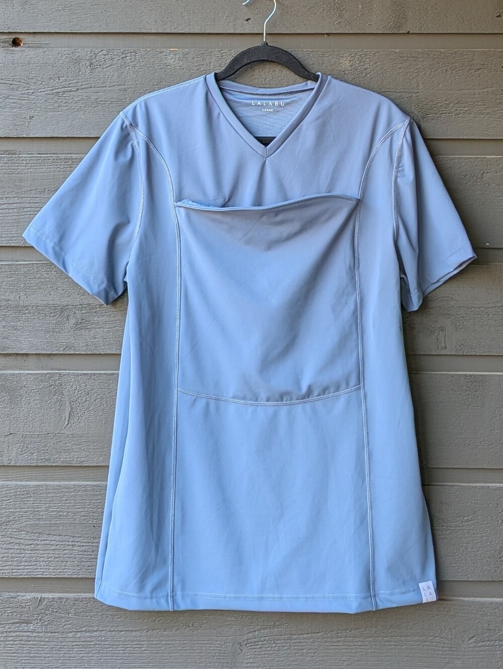 NWOT Lalabu Dad Shirt Brook Blue Size Large